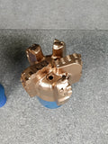 5-wing arc profile PDC drill bit - 金色5翼弧角PDC钻头俯视图01