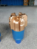 5-wing arc profile PDC drill bit - 金色5翼弧角PDC钻头正面图01